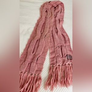 NEW Juicy Couture thick soft pink scarf